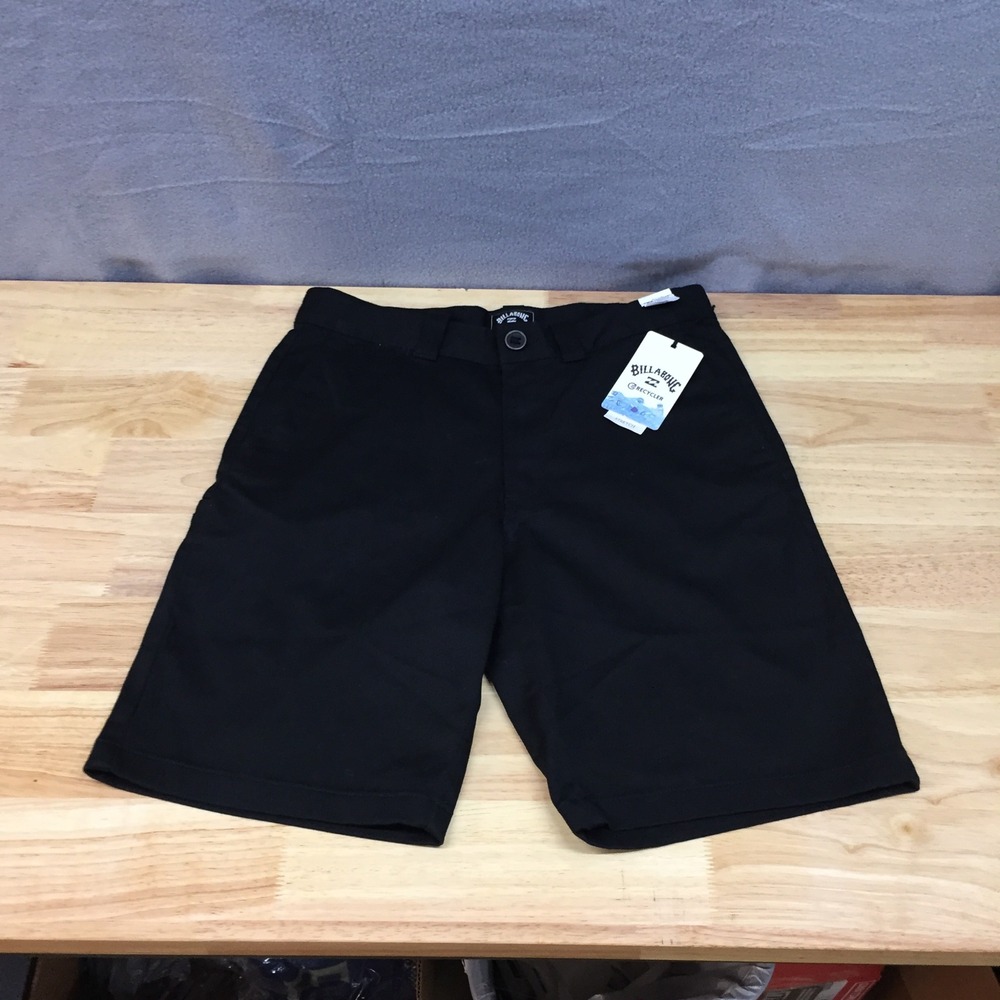 Billabong Boys Classic Shorts Black Recycler Stretch Size 29 NWT